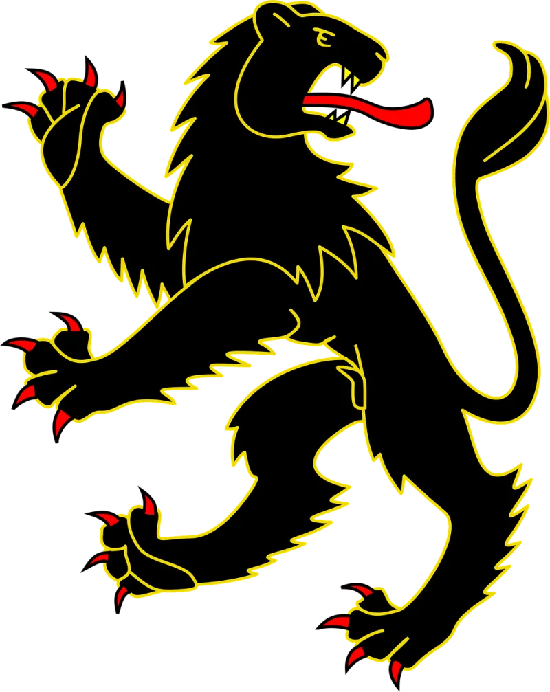 Lion Black Nature Stickdatei – Tiere