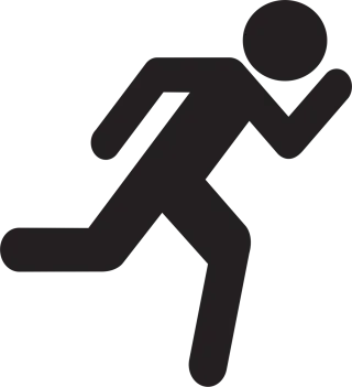 Runner Pictogram Sport Stickdatei