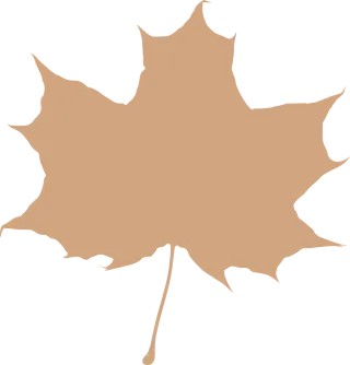 Maple leaf Beige Silhouette Stickdatei