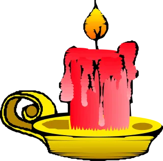 Candle Red Flame Stickdatei – Weihnachten