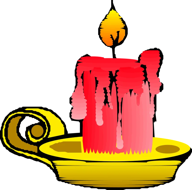 Candle Red Flame Stickdatei – Weihnachten