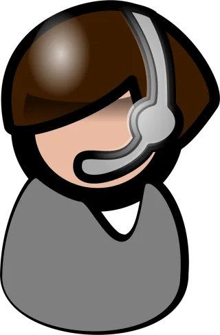 Person Headset Operator Stickdatei – Musik