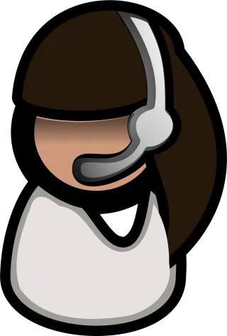 Person Headset Operator Stickdatei – Musik