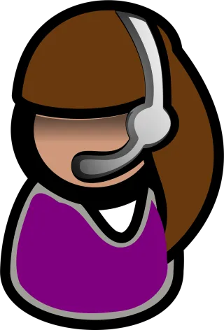 Person Headset Operator Stickdatei