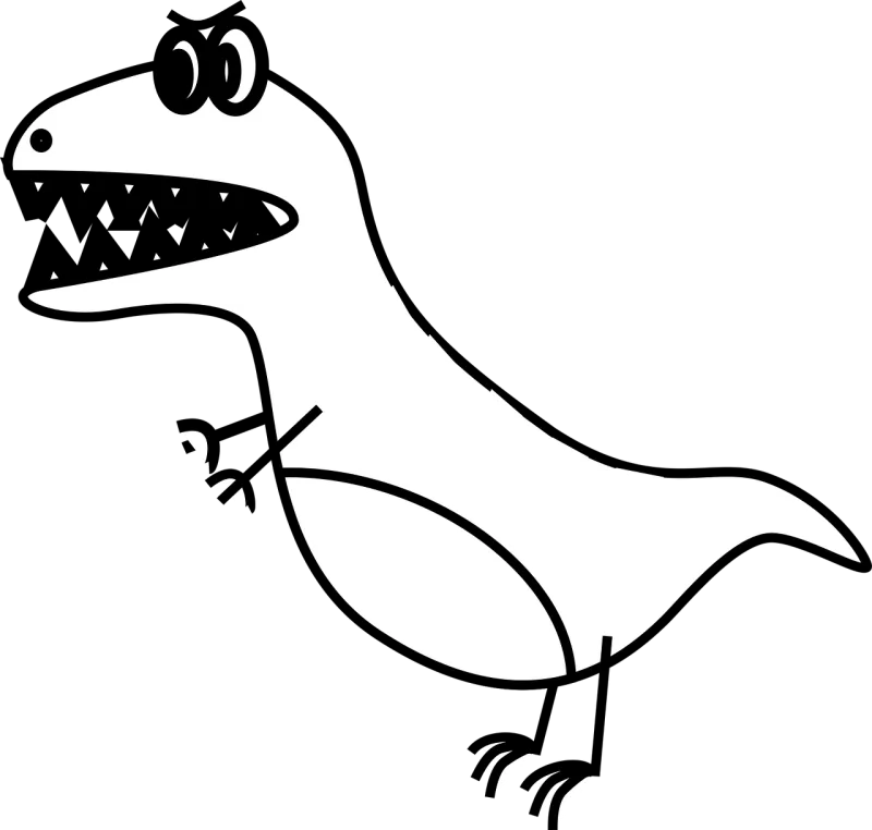 Tyrannosaurus Rex Comic Stickdatei – Kinder