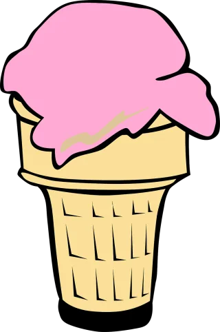 Ice-cream Cone Nature Stickdatei
