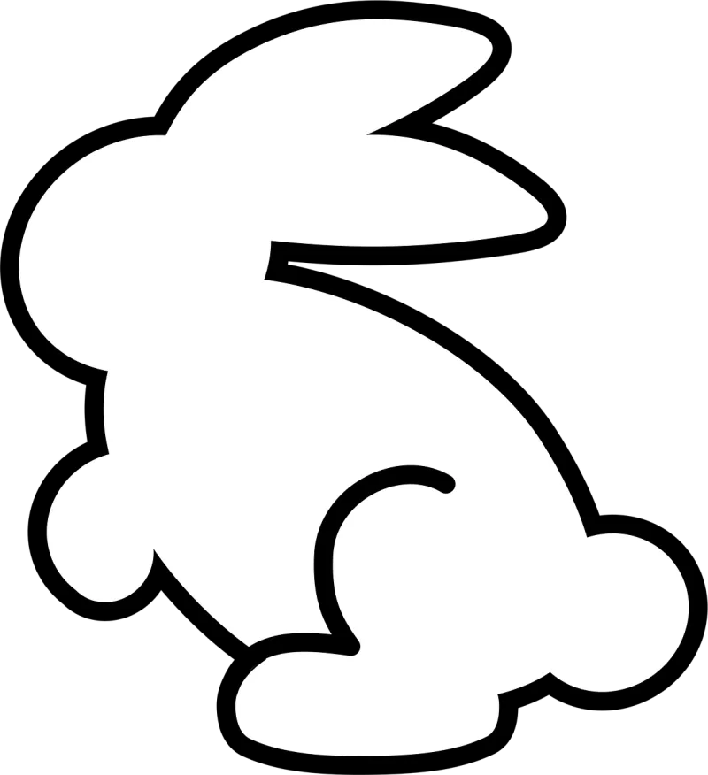 Bunny Shape Cutout cookie Stickdatei – Essen & Trinken