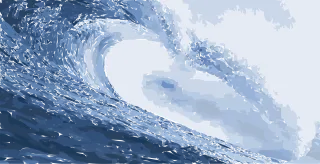 Wave Water Ocean Stickdatei