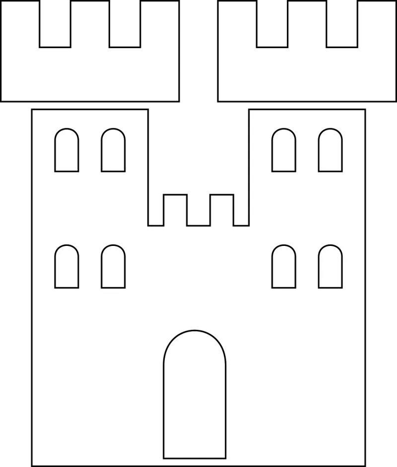 Castle Towers Timber Stickdatei – Kinder