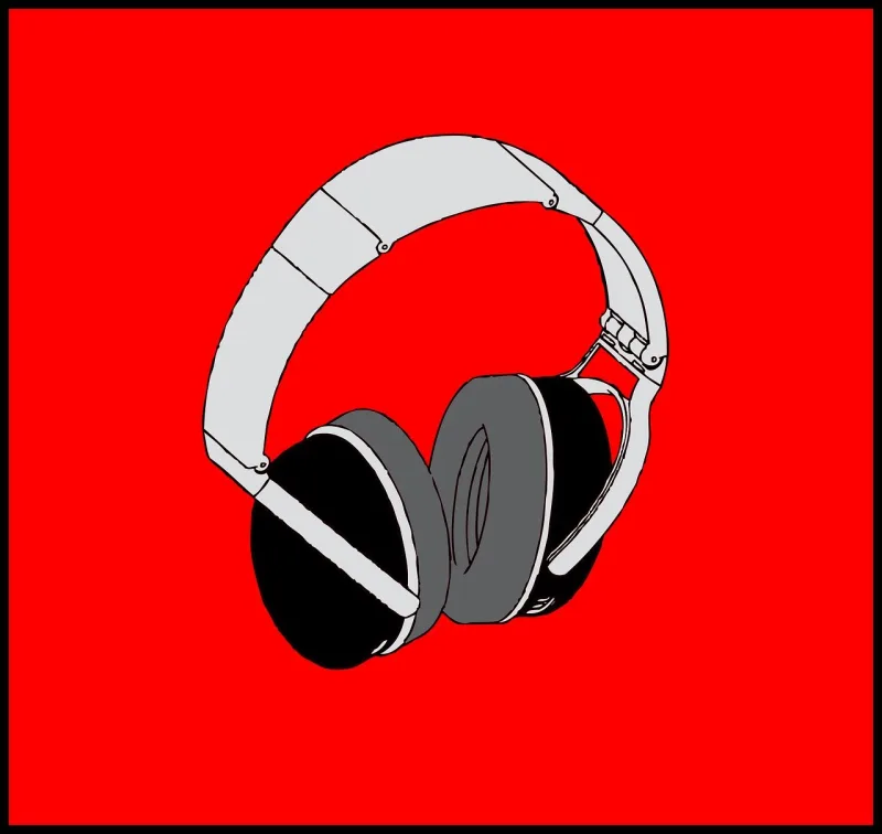 Headphones Listen Hear Stickdatei – Musik