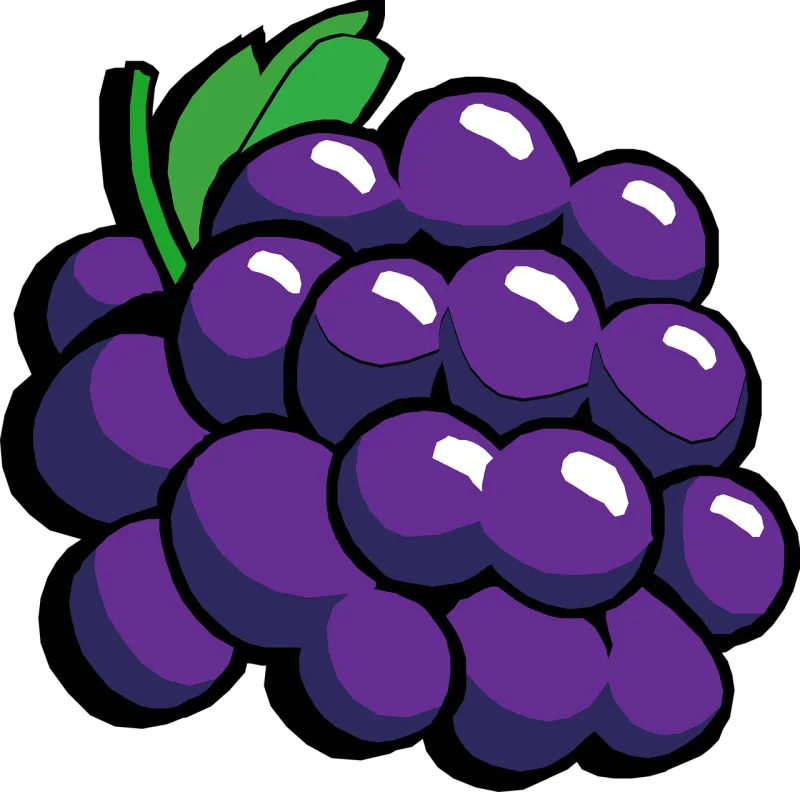 Grapes Red Fruit Stickdatei – Essen & Trinken