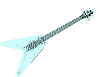 Guitar Electric Music Stickdatei