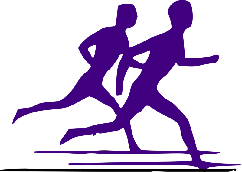 Runners Competition Silhouette Stickdatei – Sport