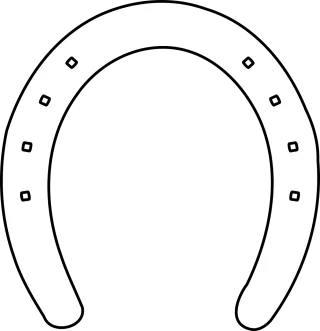 Horse Shoe Nature Stickdatei