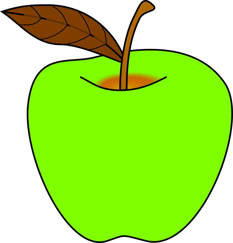 Apple Green Nature Stickdatei – Essen & Trinken