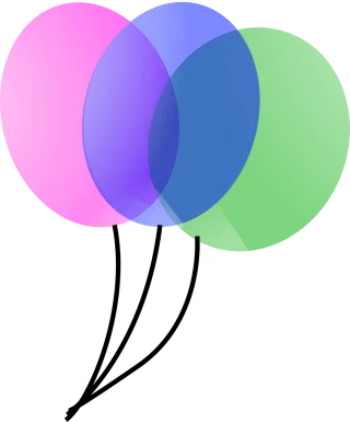 Balloons Party Decoration Stickdatei