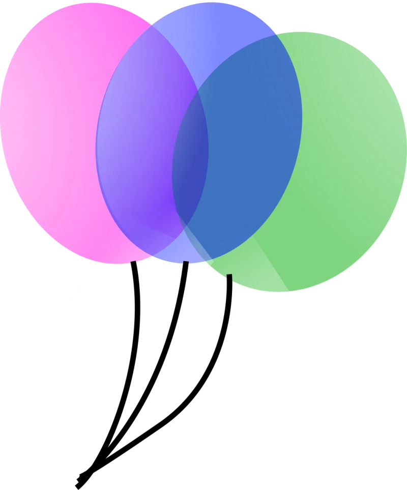 Balloons Party Decoration Stickdatei – Kinder