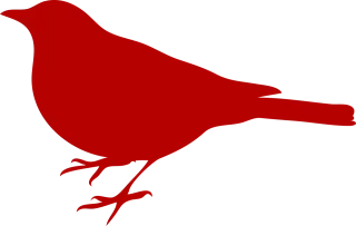 Black bird Sitting Silhouette Stickdatei