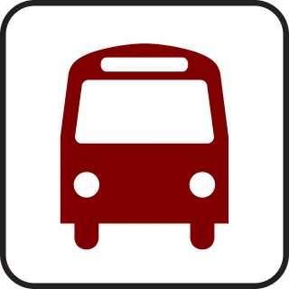 Sign Bus Transportation Stickdatei