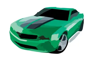 Car Fast Racing Stickdatei
