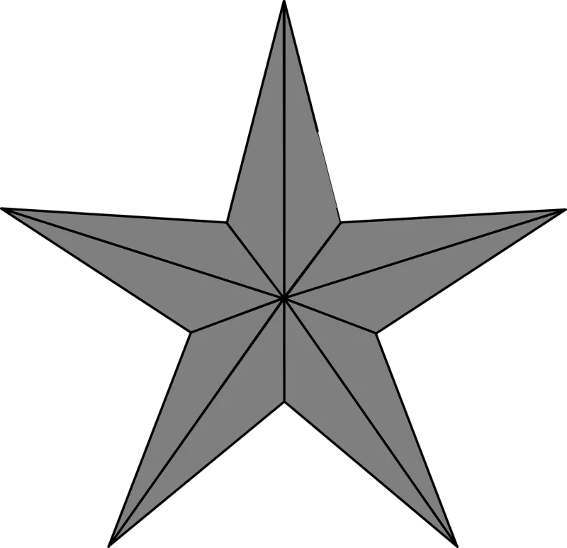 Star Grey Christmas Stickdatei – Natur