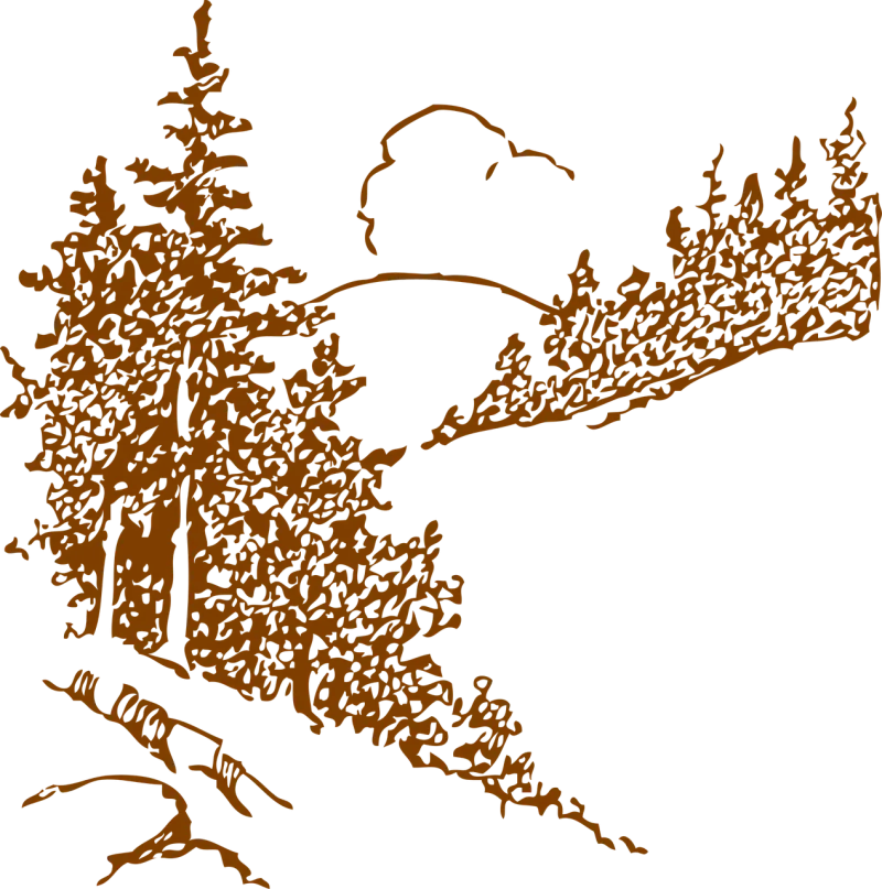 Landscape Trees Nature Stickdatei – Natur