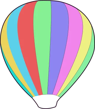 Balloon Hot Air Stickdatei