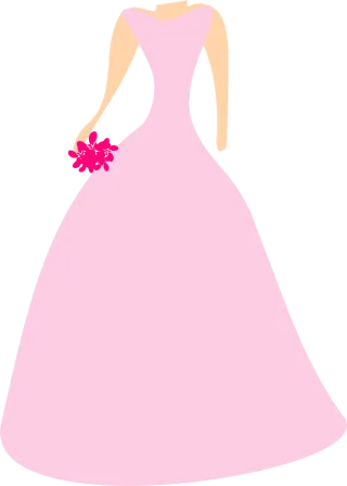 Wedding Gown Rose flower Stickdatei