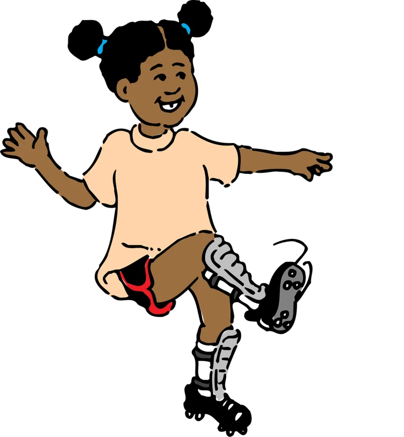 Girl Football Play Stickdatei – Sport