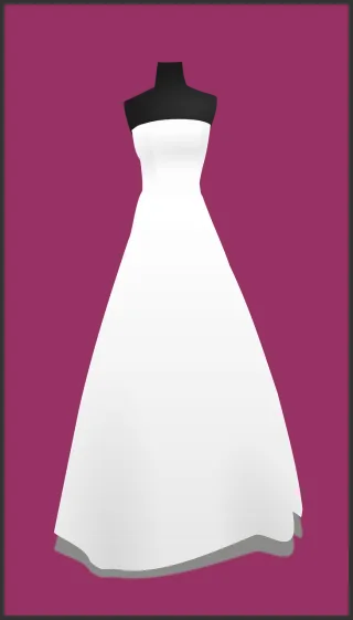 Wedding Gown Bridal Stickdatei