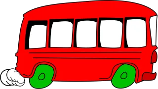 Bus School Red Stickdatei – Fahrzeuge