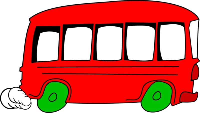 Bus School Red Stickdatei – Fahrzeuge