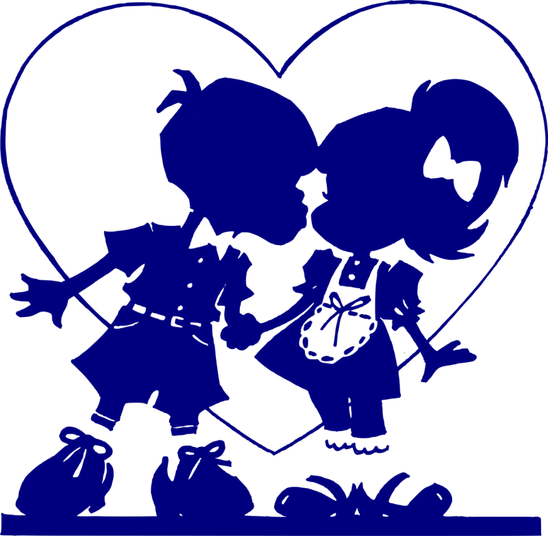 Heart Kiss Valentine Stickdatei – Herzen & Liebe