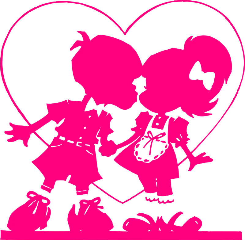 Heart Kiss Valentine Stickdatei – Herzen & Liebe