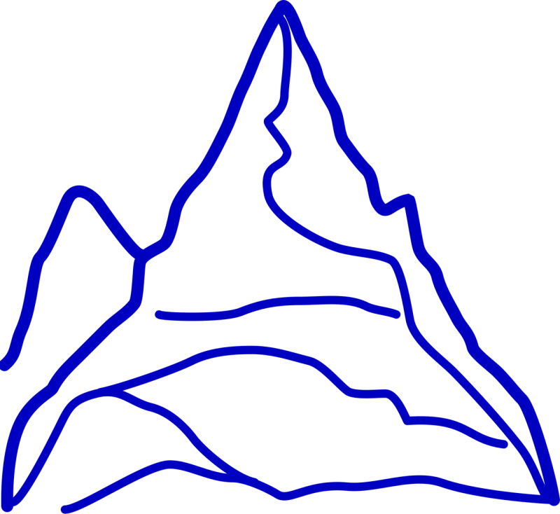 Mountain Grand Huge Stickdatei – Natur