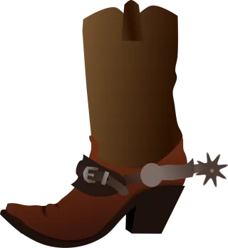 Boot Western Cowboy Stickdatei
