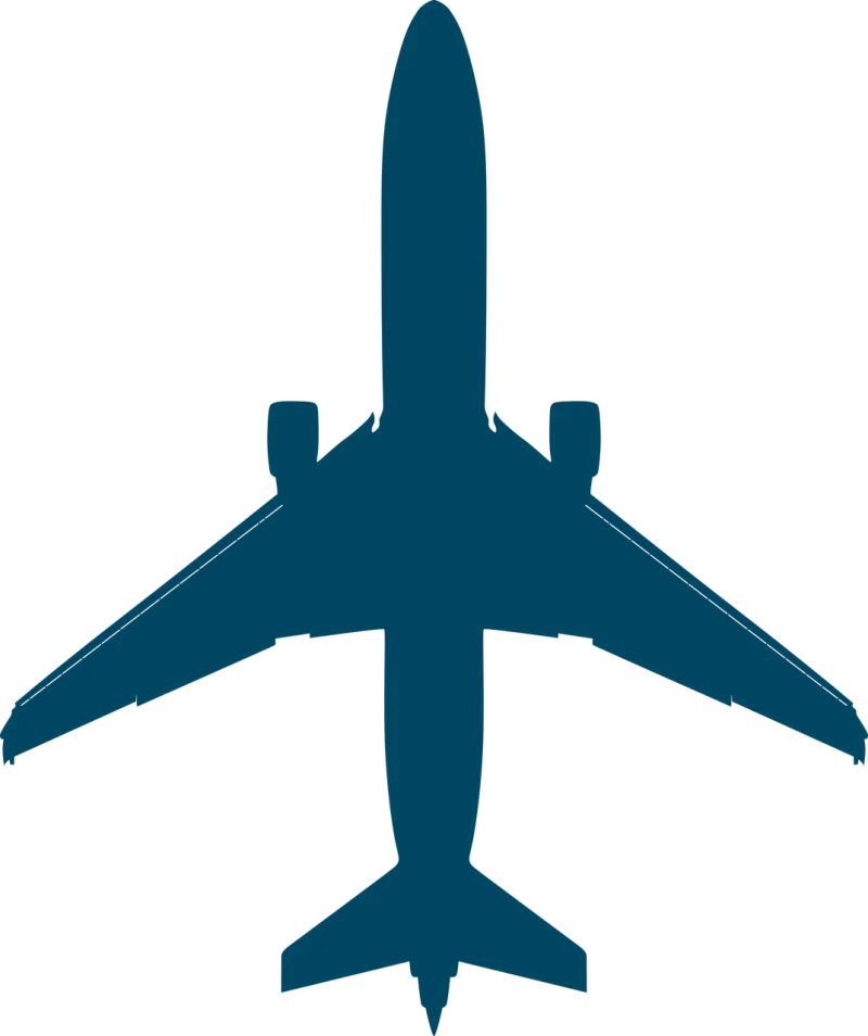 Airplane Airline Blue Stickdatei – Fahrzeuge
