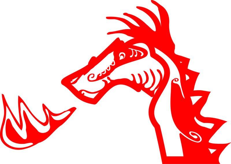 Dragon Head Fire Stickdatei – Fahrzeuge