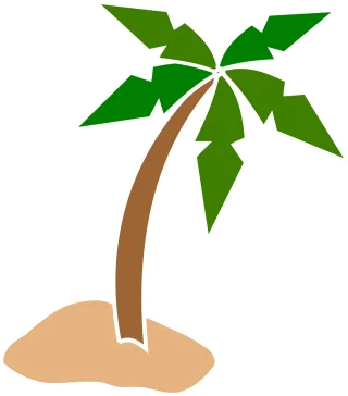 Palm Tree Beach Stickdatei