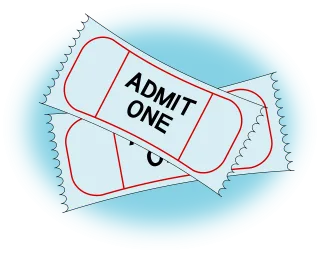 Ticket Admission Concert Stickdatei