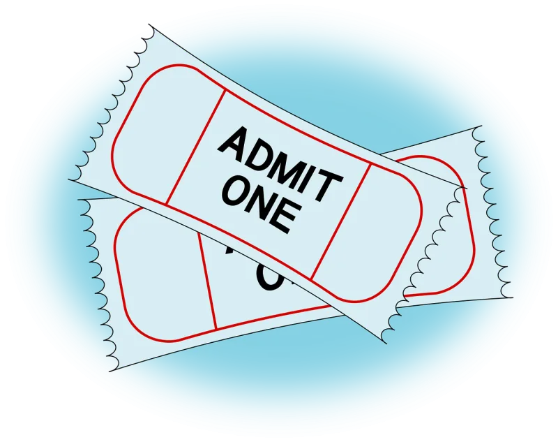 Ticket Admission Concert Stickdatei – Musik