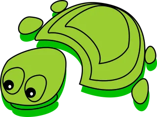 Turtle Green Funny Stickdatei