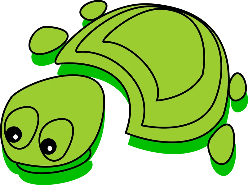 Turtle Green Funny Stickdatei – Tiere