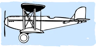 Airplane Propeller Old school Stickdatei