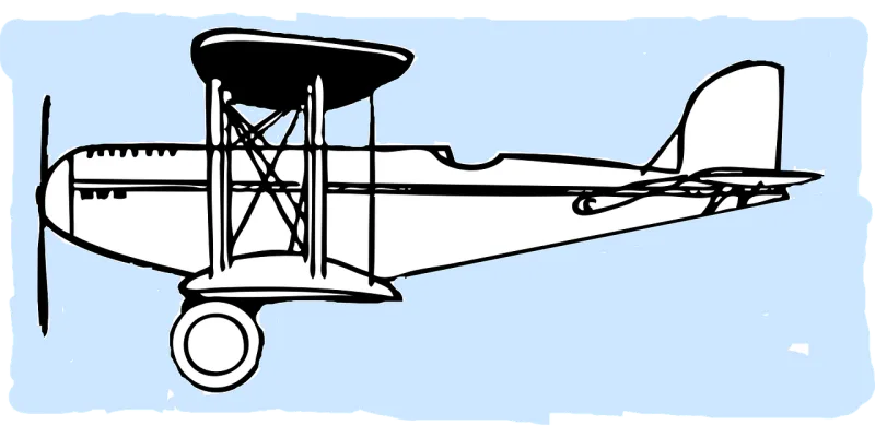 Airplane Propeller Old school Stickdatei – Kinder
