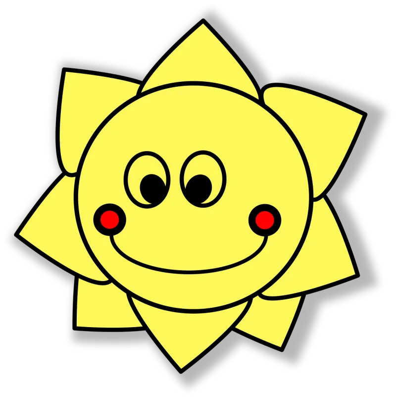 Sun Smile Shine Stickdatei – Natur