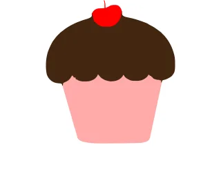 Cupcake Muffin Pink Stickdatei