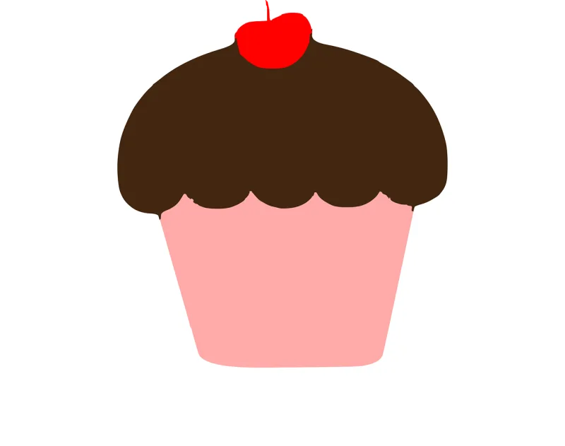 Cupcake Muffin Pink Stickdatei – Kinder