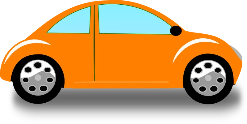 Car Automobile Orange Stickdatei – Fahrzeuge