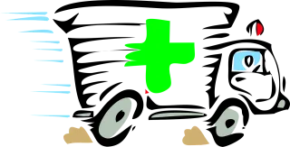 Emergency ambulance Sirene Fast Stickdatei